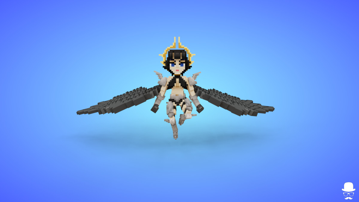 Voxel Angel Characters Pack
