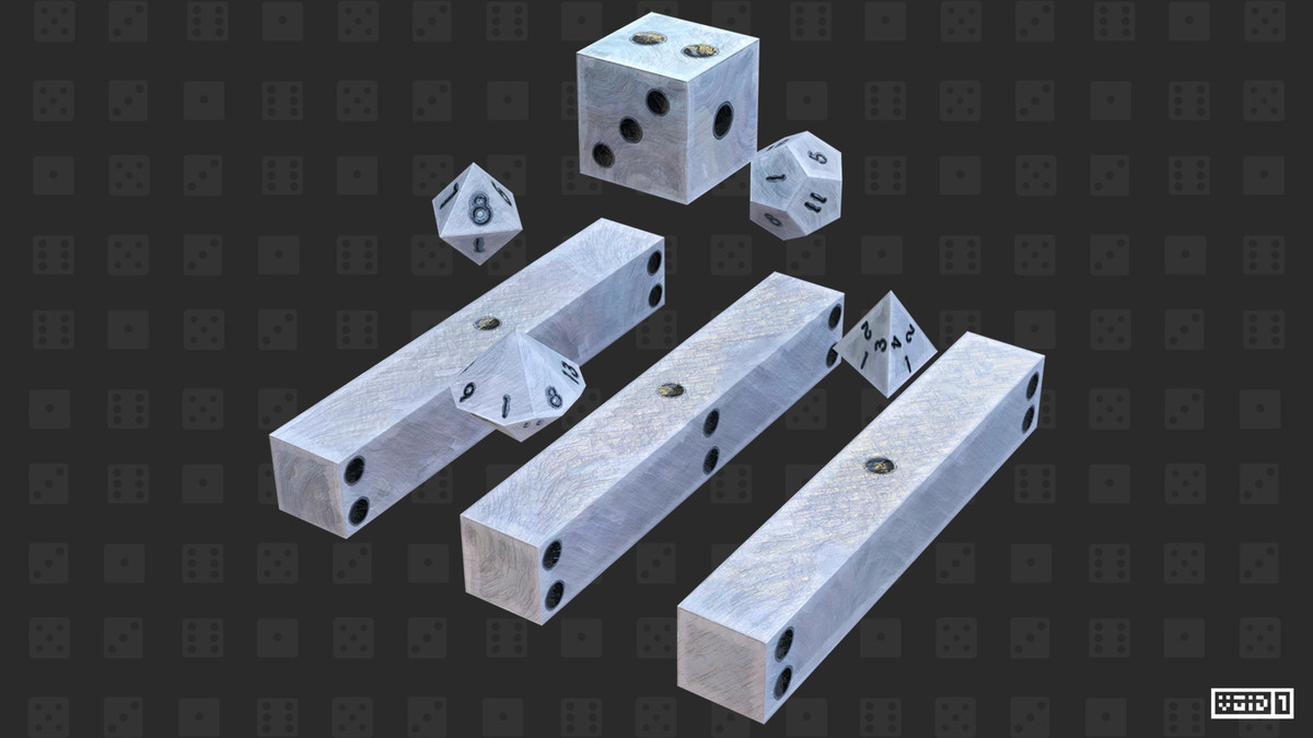 Rounded 3D Dice Models PRO