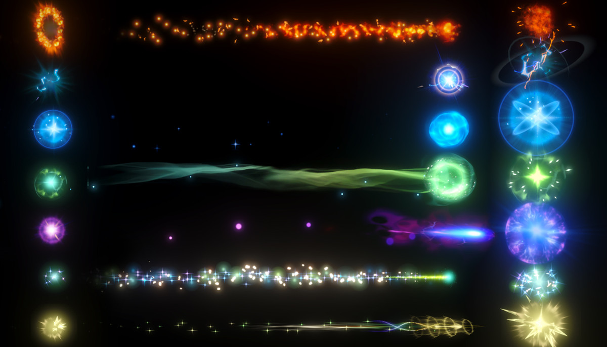 Game VFX - RPG Skill Effects (Magic, AOE, Projectile)