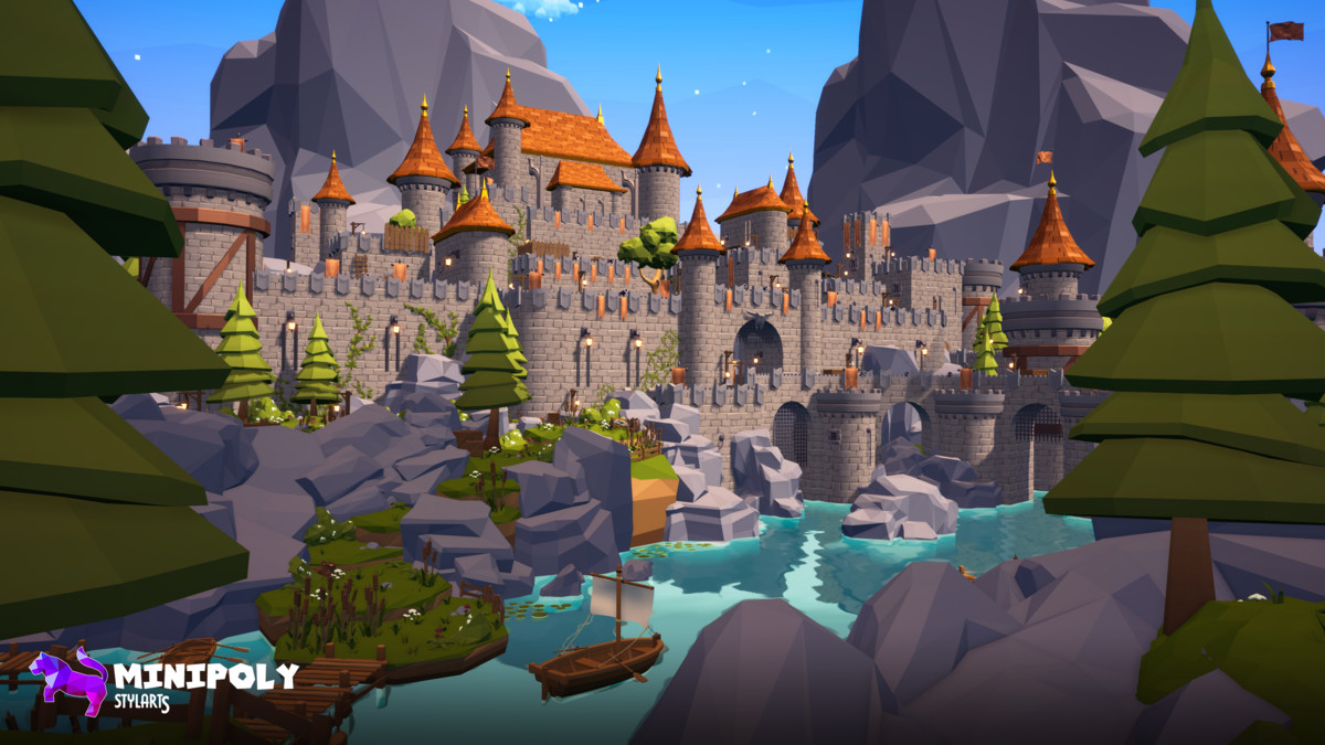 Minipoly Series - Mythic Castle ( Stylized Lowpoly Environment )