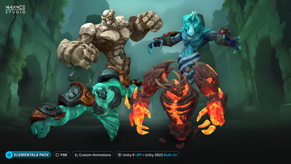 Stylized Fantasy Elementals Pack #1