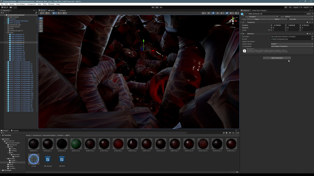 Biolines Gut Spider: A monster arachnid character for horror and fantasy games