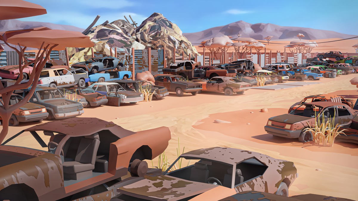 Junkyard - Low Poly 3D Models Pack