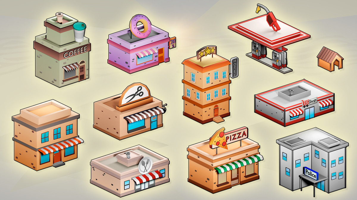 Low Poly City Pack 1