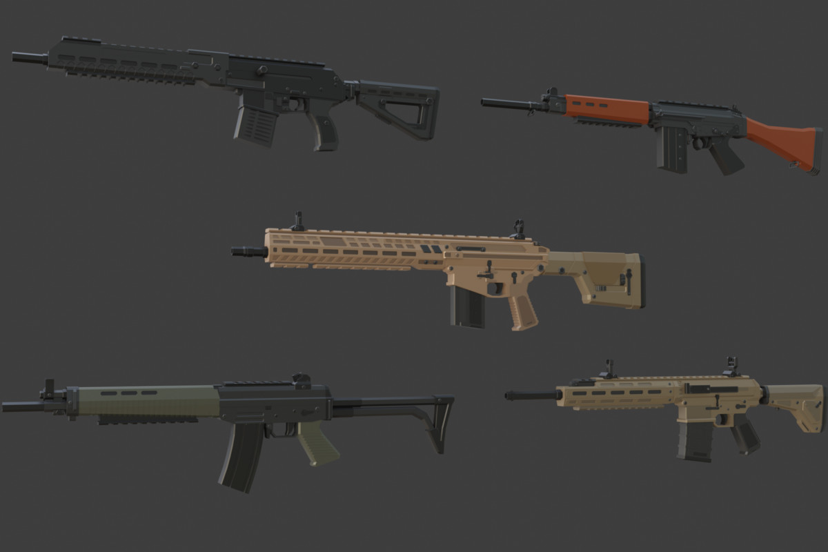 Low Poly Weapon Bundle Pack 3