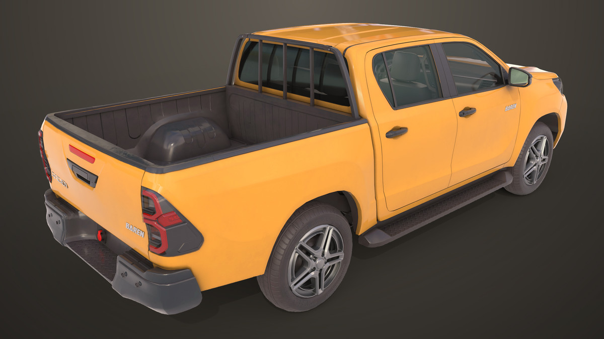 Pickup Truck 04 Brown URP HDRP Textures