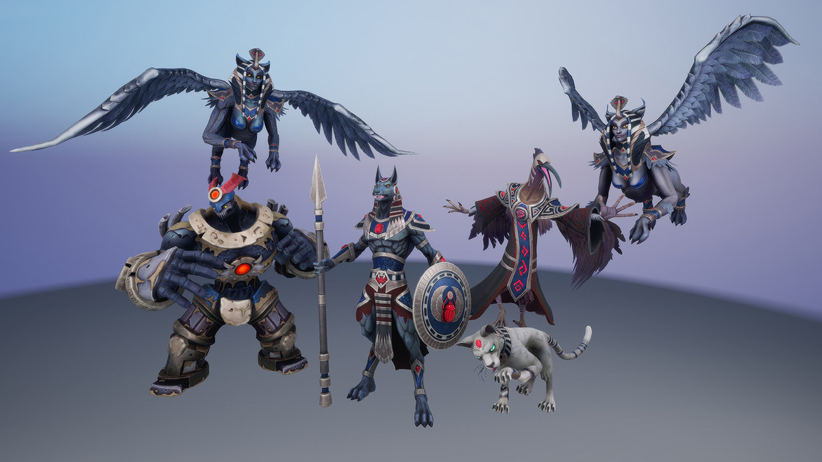 Stylized Egyptian Fantasy Characters Pack