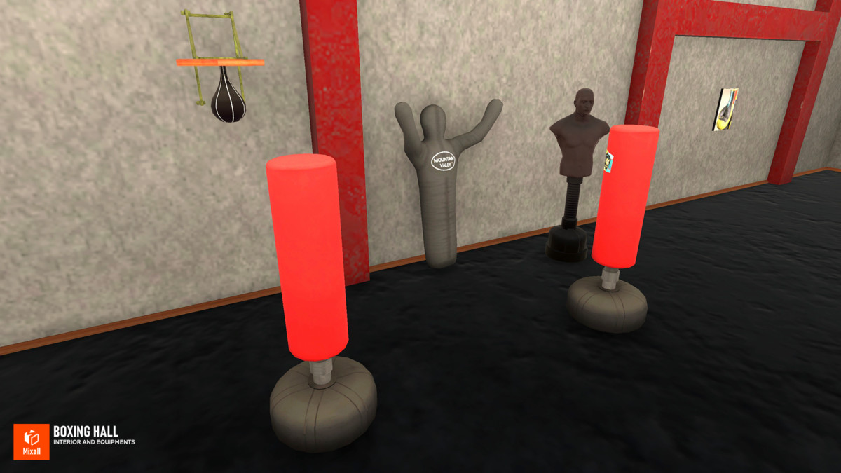 Boxing hall - interior and equipments