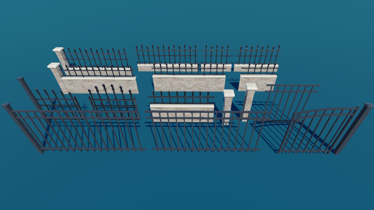 Stylized Town LowPoly Props