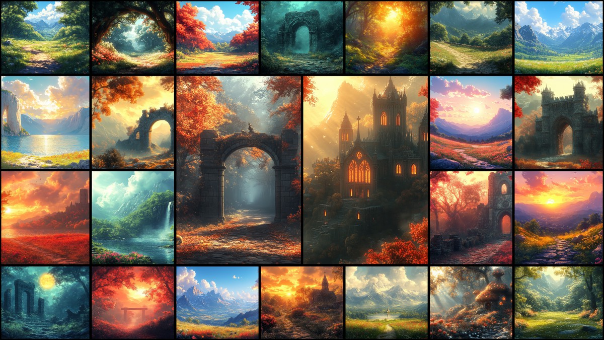2D Backgrounds Huge Pack