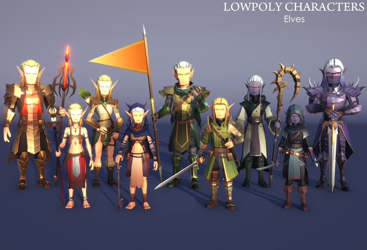 LowpolyCharacters_Elves