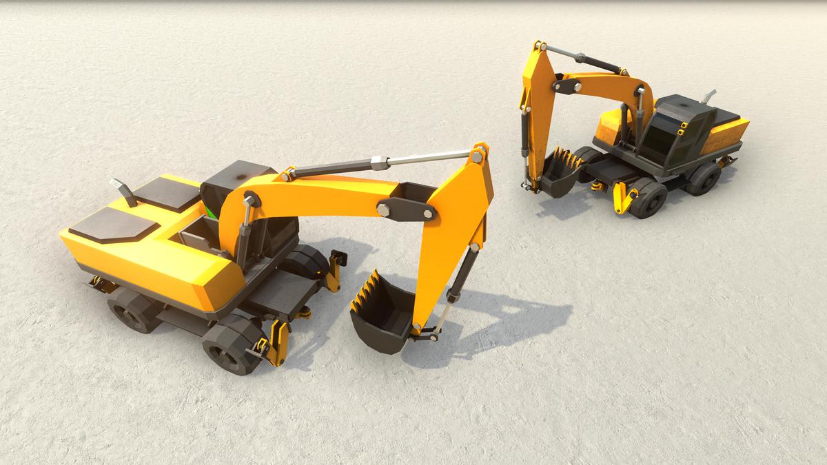 Low Poly Construction Vehicles