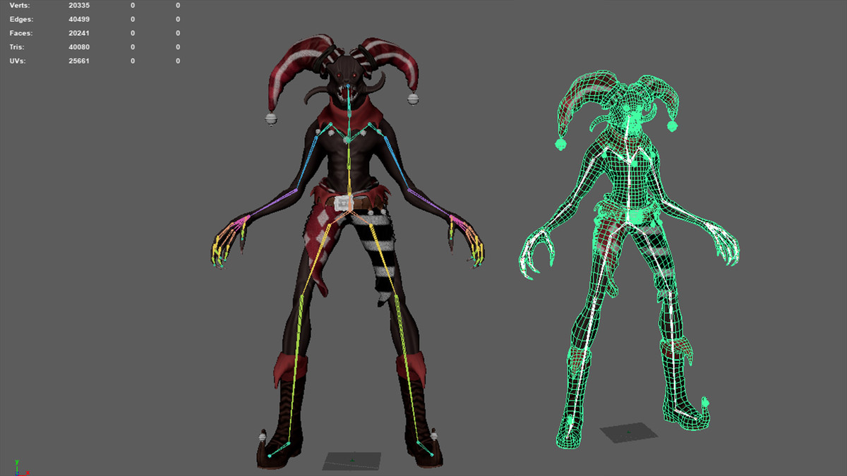 Jester Creepy Monster