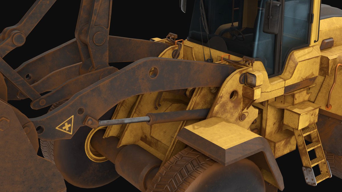 Dirty Mining Truck 02 URP HDRP Textures