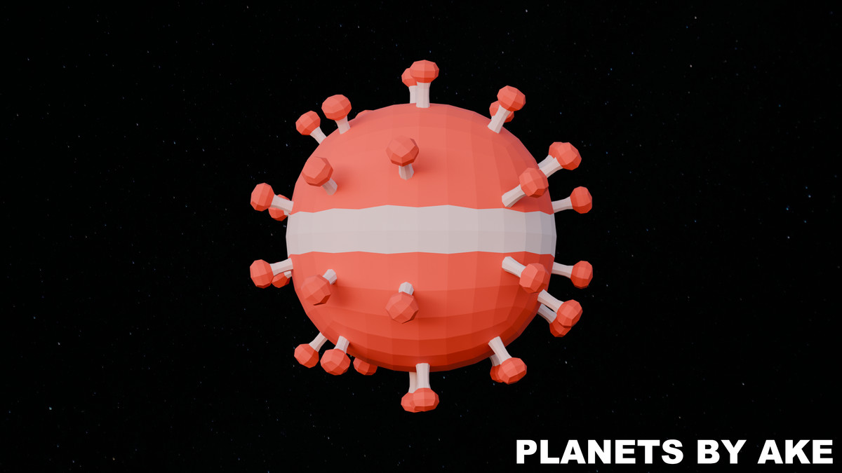 Low Poly Planets by Ake