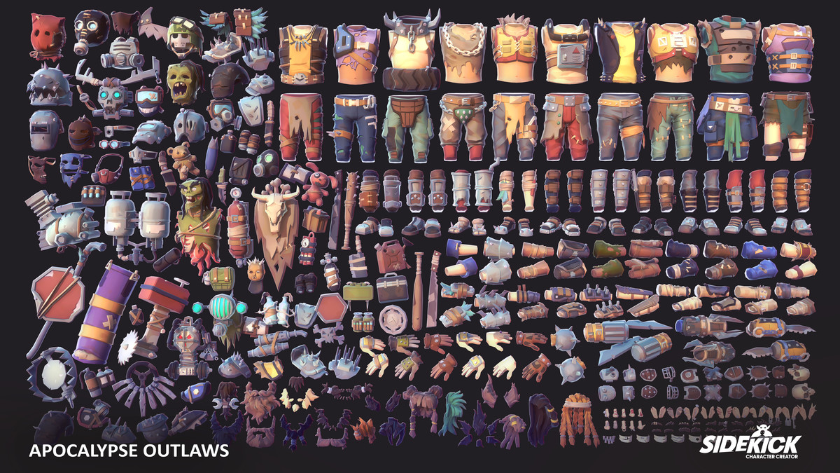 Apocalypse Outlaws – Sidekick Modular Characters by Synty