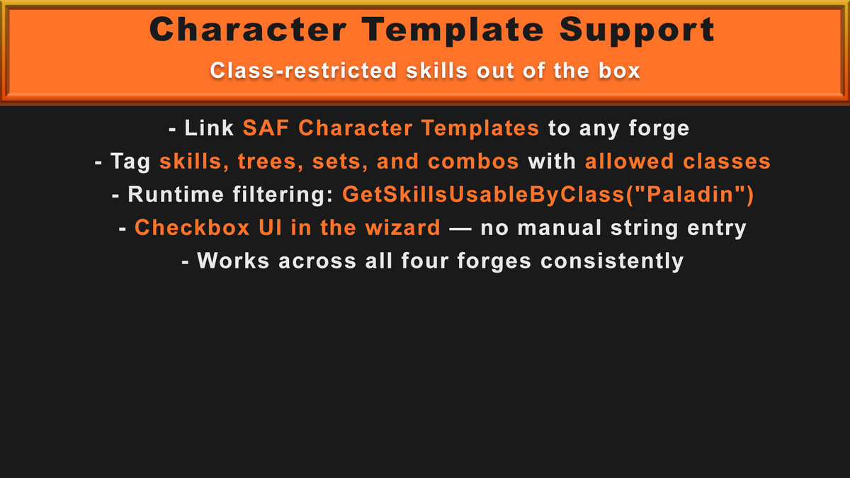 Simple Skill Forge:No-Code Skills, Skill Trees, Loadouts & Combos w/ JSON Export