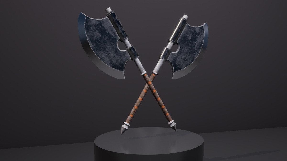 Realistic War Axe Bundle - 4K PBR Weapons
