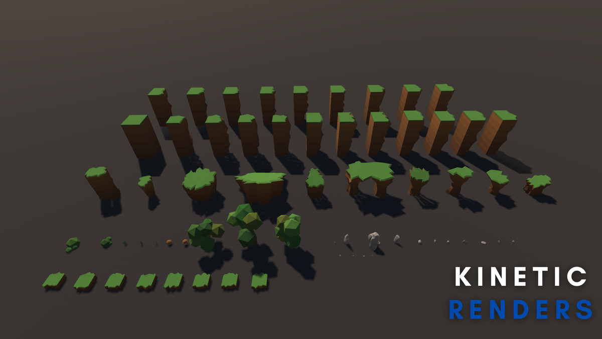 Stylized Low Poly Runner - Modular Environment Pack
