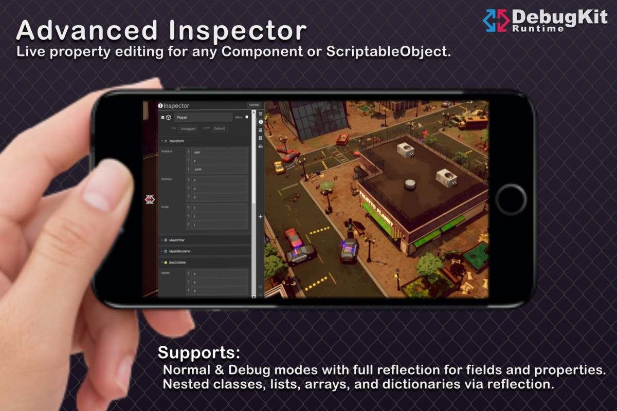 DebugKit Runtime - On-Device Inspector & Live Debugger