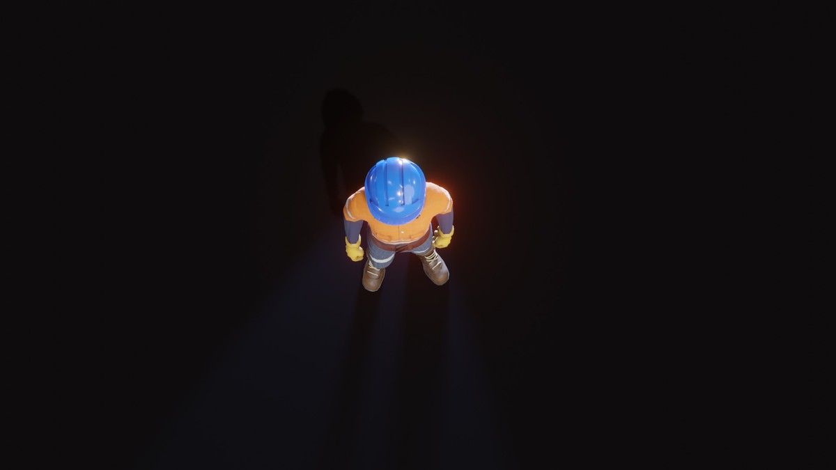 Stylized Male Worker 3D Model – Animated & Customizable (Game-Ready, Built-In)