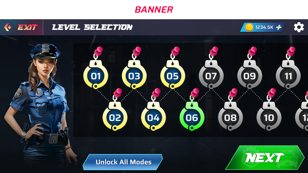 Police Simulator UI Kit ⭐