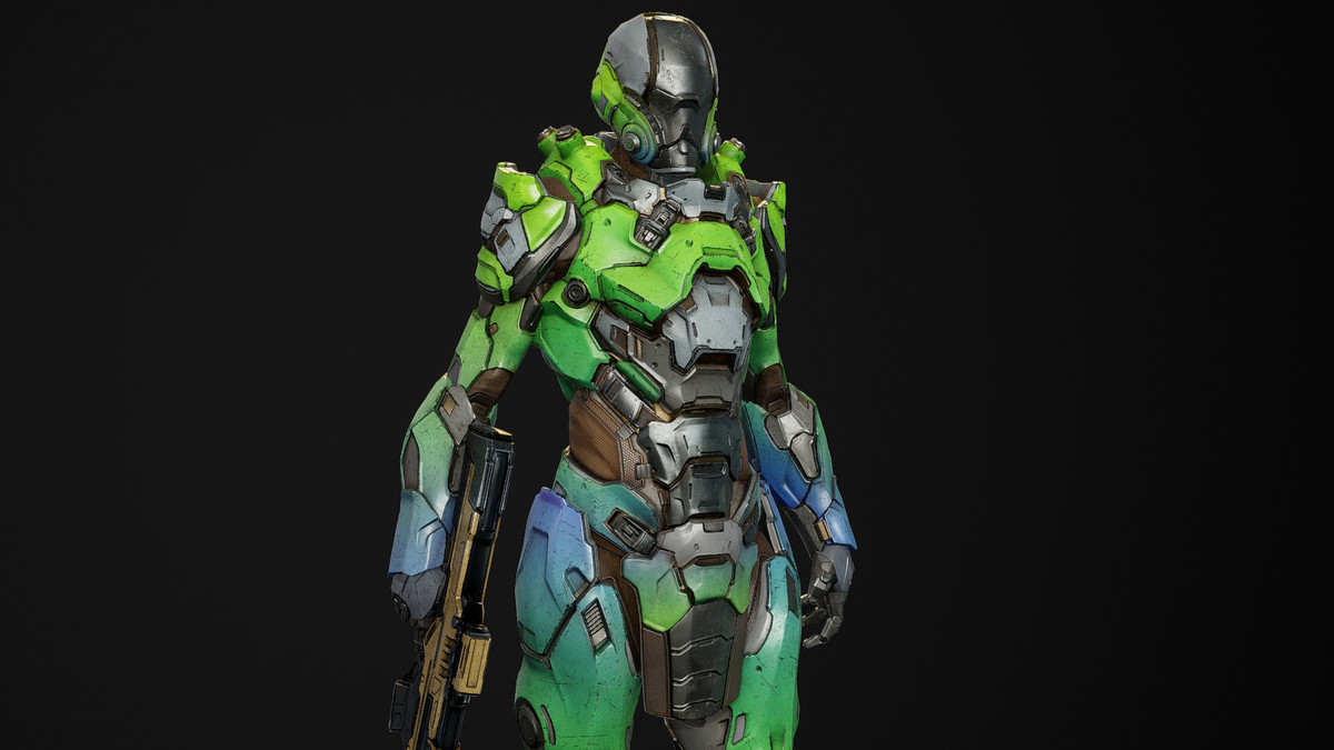Sci-Fi Cyborg 16