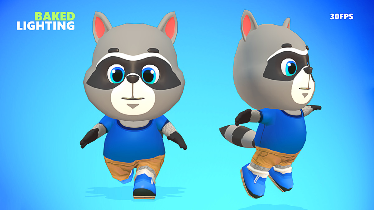 Raccoon Dog Animated