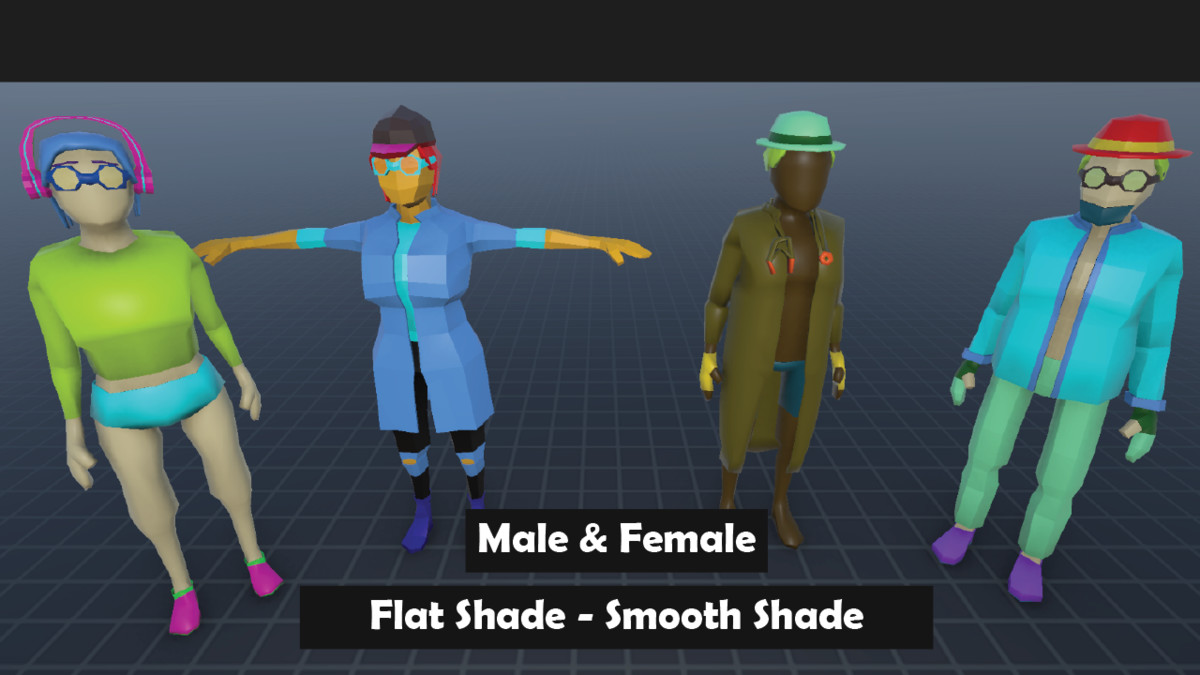 CharCrafter Pro - Moduler Low-Poly Character Creation