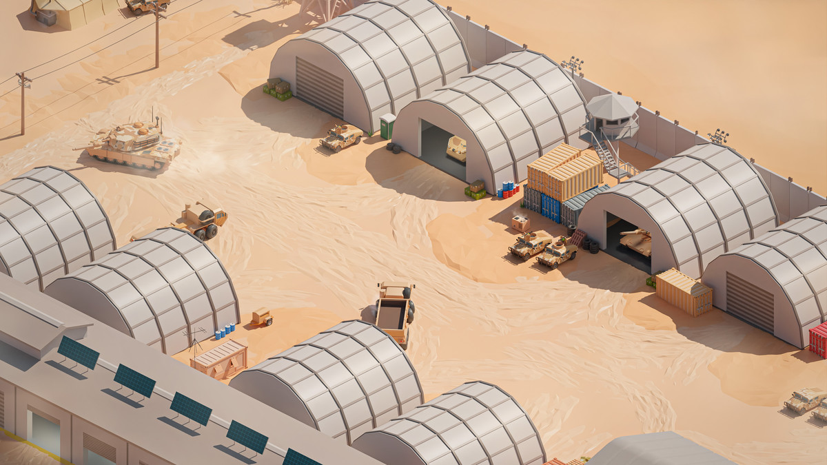 Military Desert - Low Poly 3D Models Pack