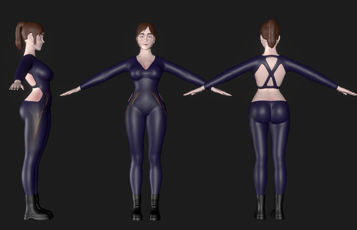 Fully Rigged 3D Character Model