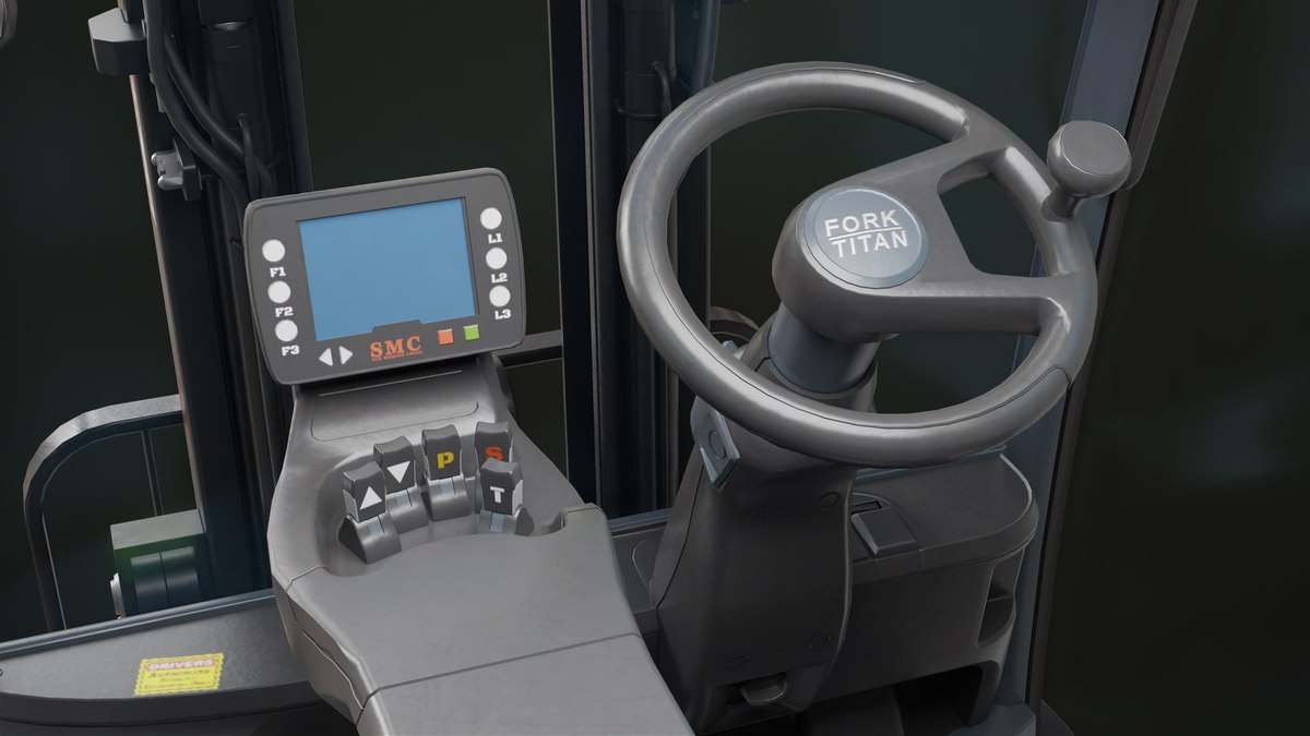 Forklift Trucks and Pallet Yellow Collection URP HDRP Textures