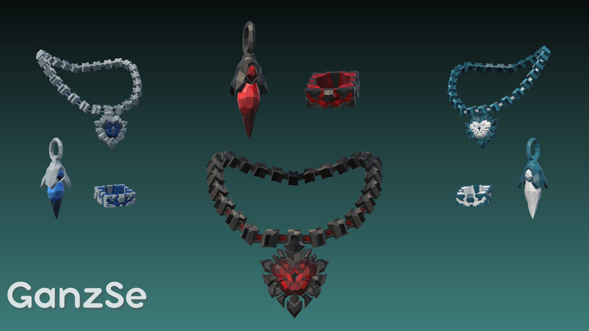 GanzSe Jewelry - Fantasy Low Poly Pack