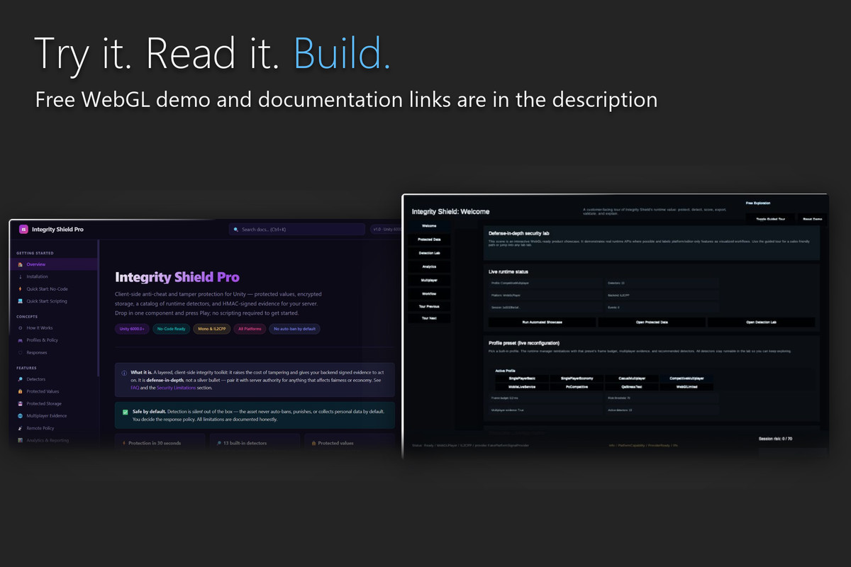 Integrity Shield Pro - Anti-Cheat, Tamper Detection & Protected Saves