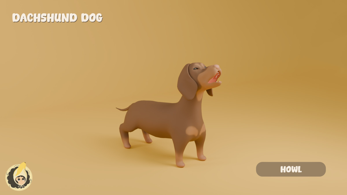 Animated Dachshund Dog