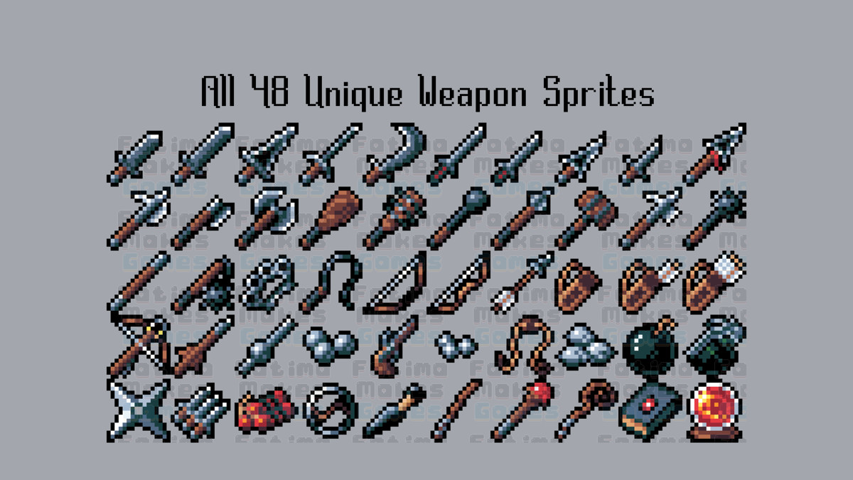 Firestone Valley: Weapons Pack (16x16)