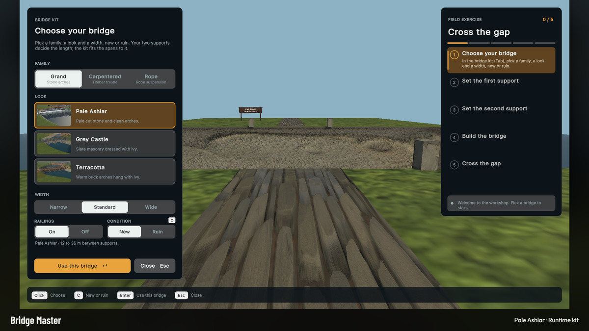 Bridge Master - Stylized Bridge Builder