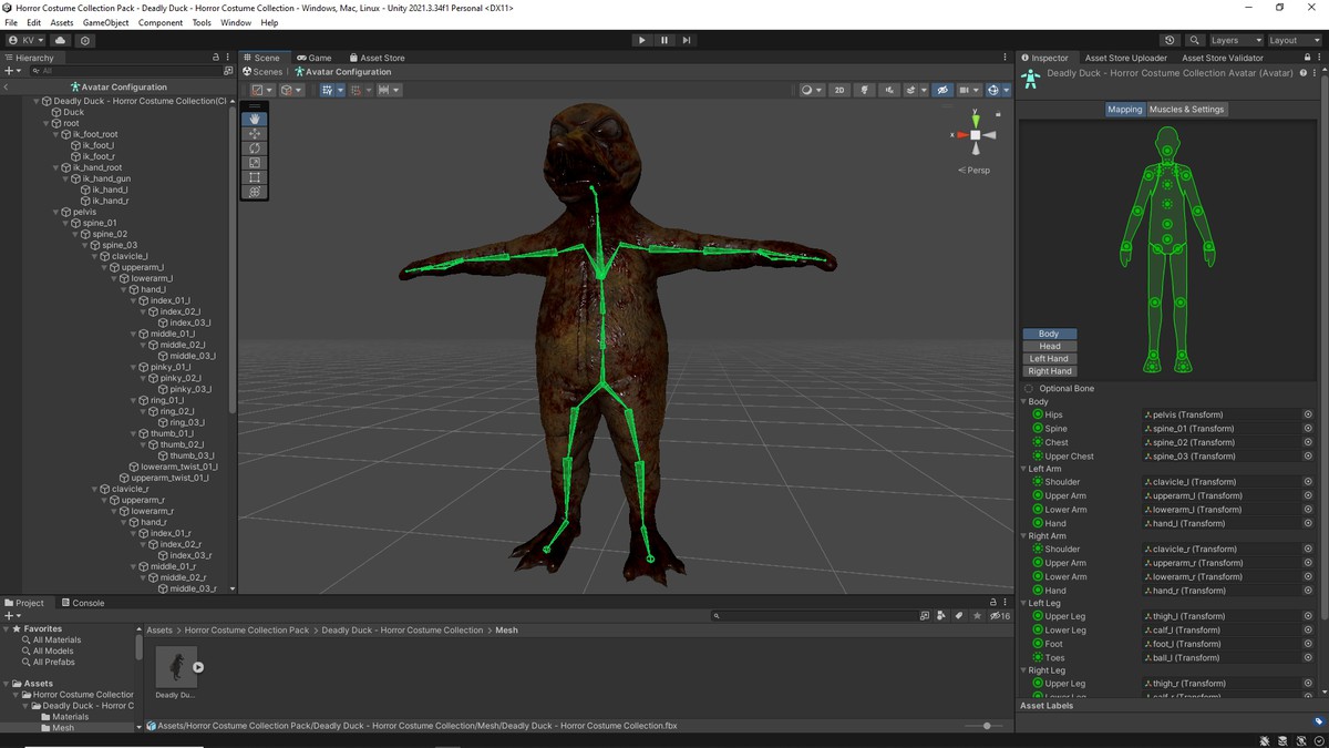 Horror Costume Collection Pack