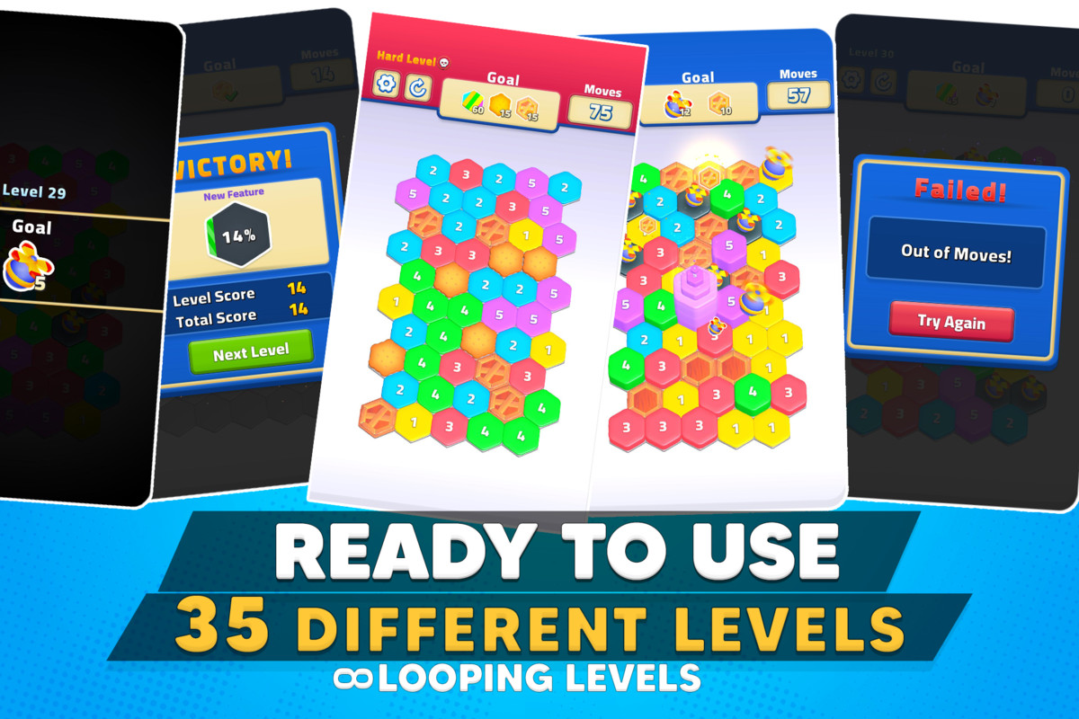 Hexa Puzzle | Game Template