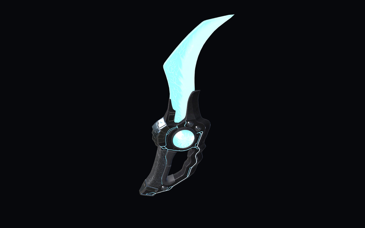 Sci-Fi Weapons - Neon SciFi Knives with 5 Skins per Weapon