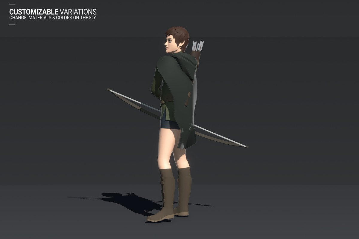 Polyquest Heroes: Warrior I Huntress