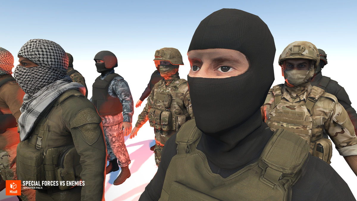 Special Forces vs Enemies – Shooter pack