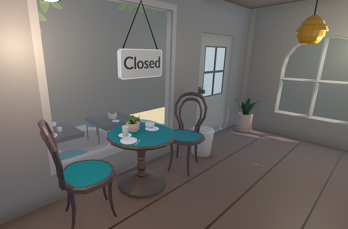 Cozy Cafe - Low Poly