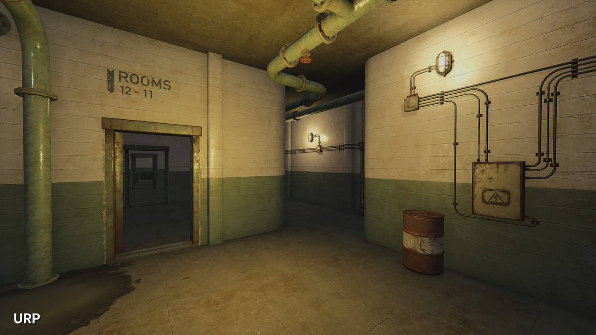 WW2 & Cold War Modular Military Bunker Entrance, Tunnel and Checkpoint