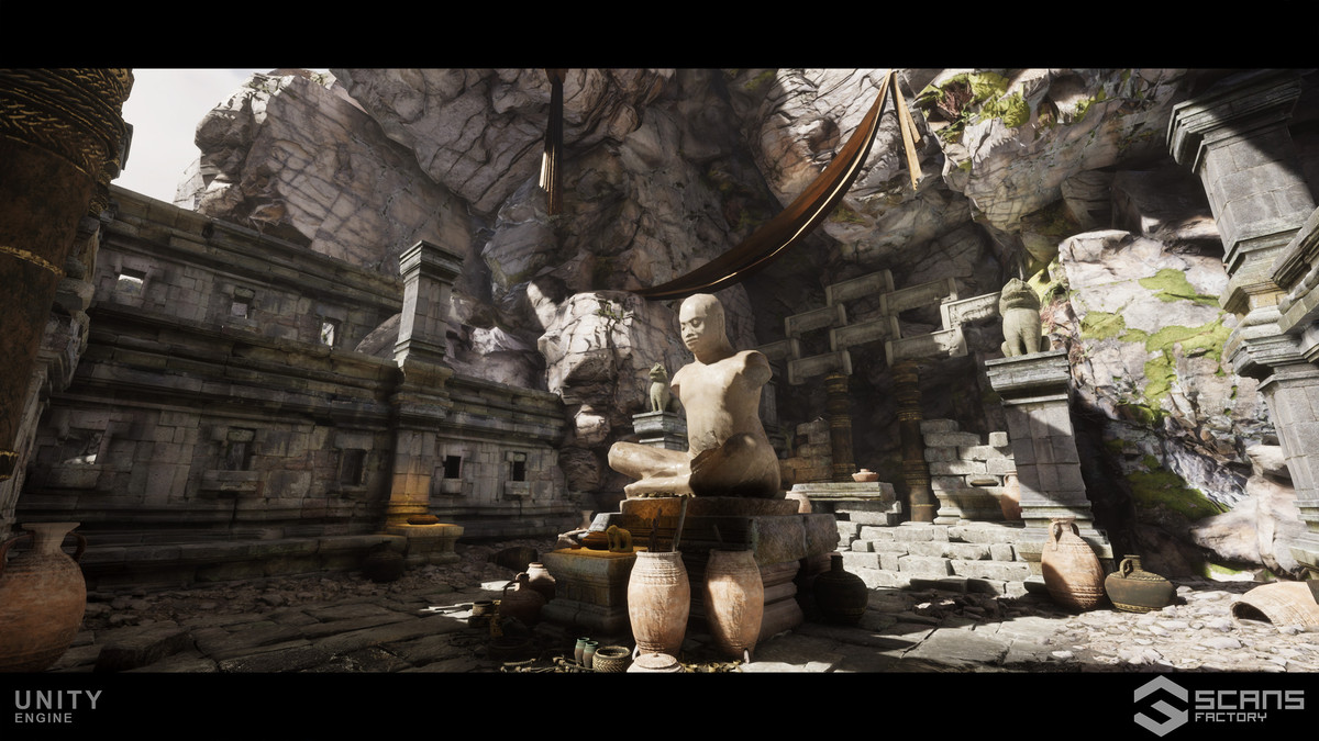 [HDRP] Ancient Temple Ruins - Mountains Environment