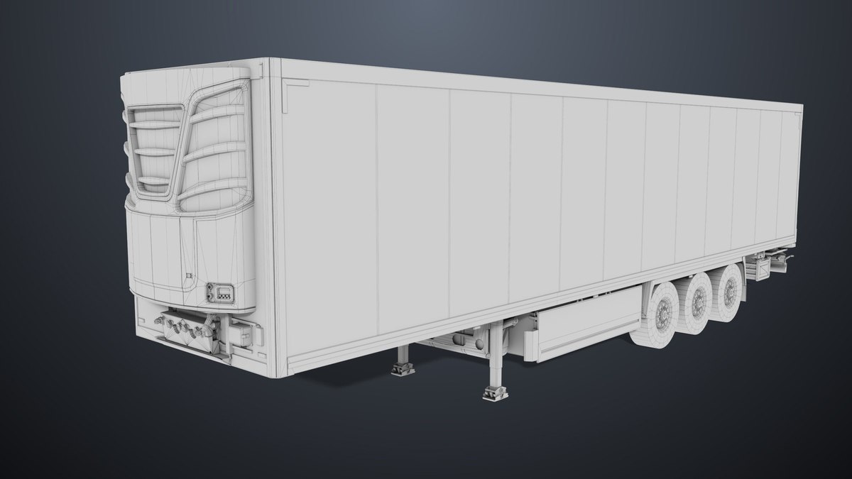Refrigerator Trailer 05 URP HDRP Textures