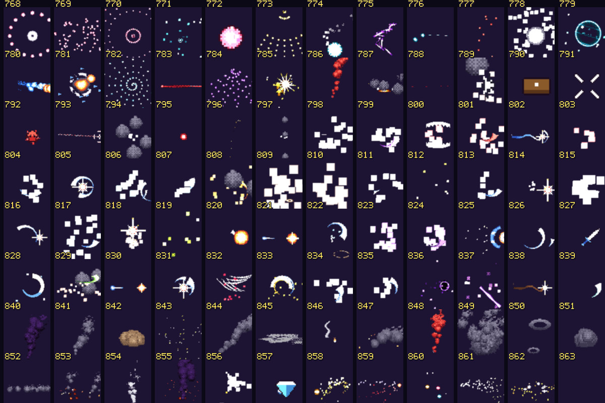 Pixel VFX Mega Pack — 1000 Pixel Art Effects