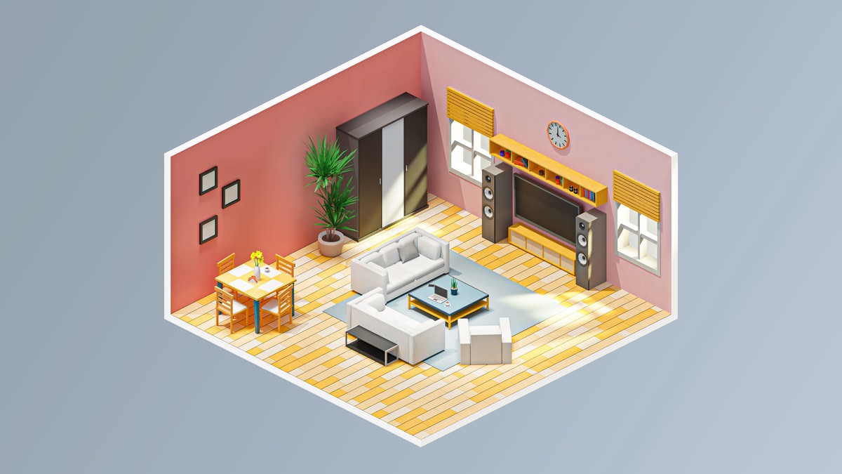 Interior 6 - Low Poly 3D Models Pack