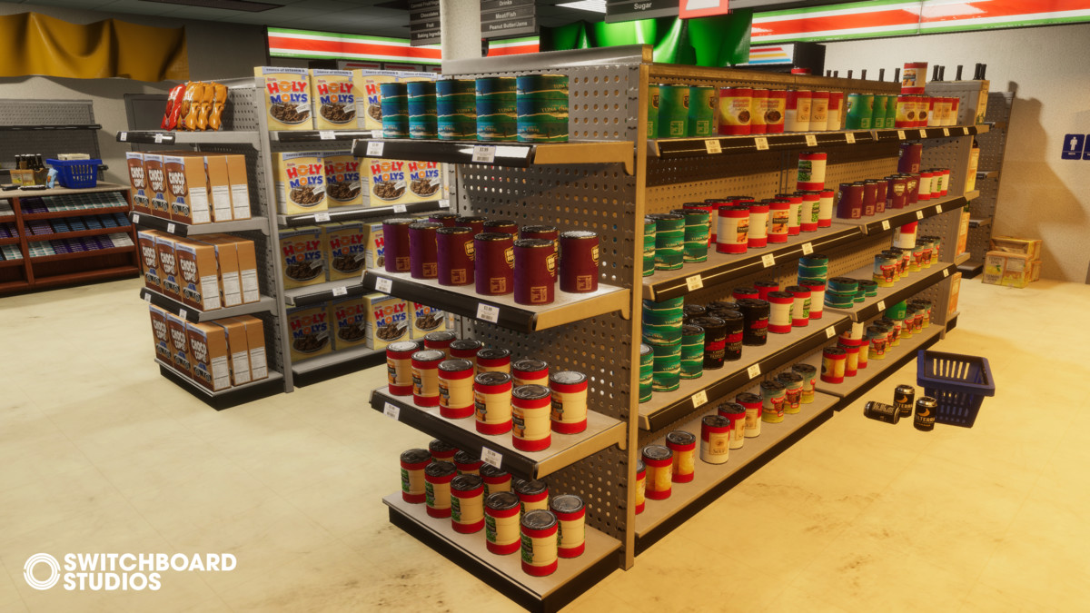 Modular Convenience Store With Products