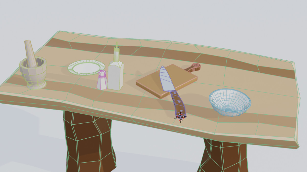 Stylized Medieval Kitchen Props Pack